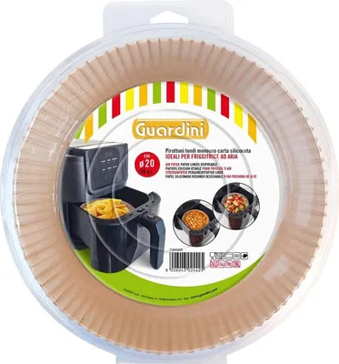 Immagine prodotto di Set Di 50 Stampi Di Carta Rotondi Da 20 Cm Per Air Fry