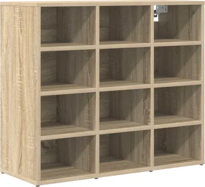 Image de Cabinet à chaussures Chêne Sonoma 77,5 x 30 x 67 cm