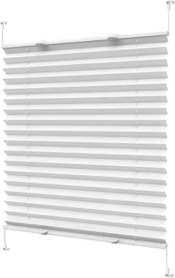 Zdjęcie produktu dla Rolety plisowane – ochrona przed słońcem – dekoracja wnętrz – prywatność – samoprzylepne – 95 x 200 cm – białe