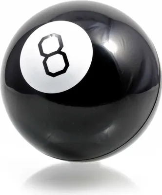 Produktbild von Goods & Gadgets Mystic 8 Ball Wahrsagerkugel, Ø 9,8 cm, 200g. Orakel für Entscheidungshilfe & Dekoration. Über 20 Antworten (nur Englisch), ohne Strom, mystisches Sichtfenster. Klassiker aus Film & TV. Nicht für Kinder unter 6 Jahren.