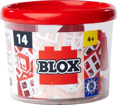 Produktbild von Simba Konstruktionsspielzeug Bausteine Blox 14 Fenster mit Rahmen rot 104114557