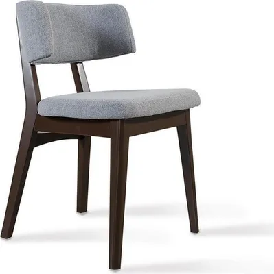 Image de Chaise en bois grise moderne Chaise salle à manger design Nouveau mobilier design