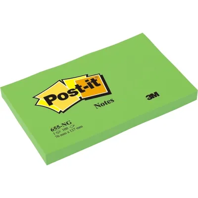 Image de Post-it Haftnotizen, 127 x 76 mm, neongrn