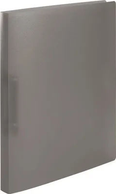 Image de Classeur à anneaux A4, 2 anneaux de 25 mm, couleur gris translucide, lot de 3 pièces