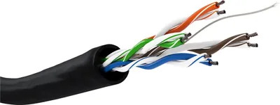 Zdjęcie produktu dla Goobay 57196, 100 m, Cat5e, U/UTP (UTP), Czarny