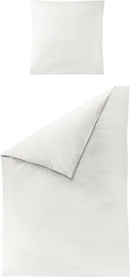 Produktbild von Bettwäsche Bierbaum Seersucker 3001-10 Unifarben weiß 135x200