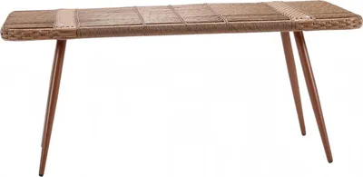 Produktbild von Couchtisch Rechteckig Beige Luxus Rattan Moderner Design Kaffeetisch Hochwertig