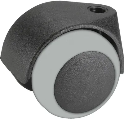 Produktbild von Doppelrolle Ø 40 mm, 30 kg Tragkraft, Gleitlager, für Parkett und Laminat