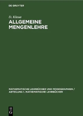 Produktbild von Allgemeine Mengenlehre