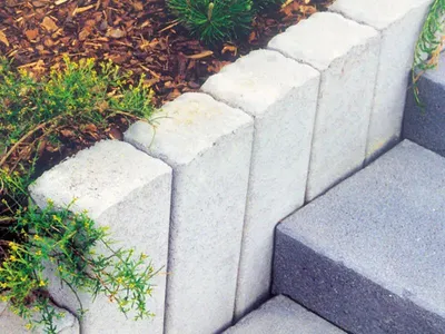 Produktbild von Diephaus Rechteck-Palisade Grau 60/16,5/12 Cm
