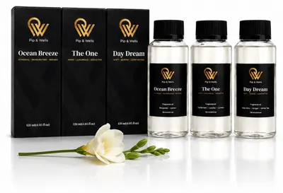 Image de Pip & Wells Hotel Fragrances coffret d’huiles parfumées, 3 x 120 ml