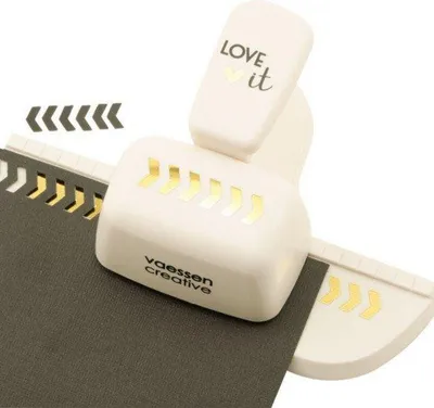 Produktbild von Vaessen Creative Motivstanzer Fischgrät - 1,3 x 4,5 cm - Stanzer für Bastelpapie