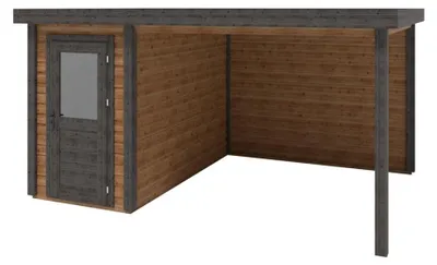 Immagine prodotto di Casetta da giardino in legno Mira 4.56x3.09 m - 14.09 m2 - 28 mm - impregnata