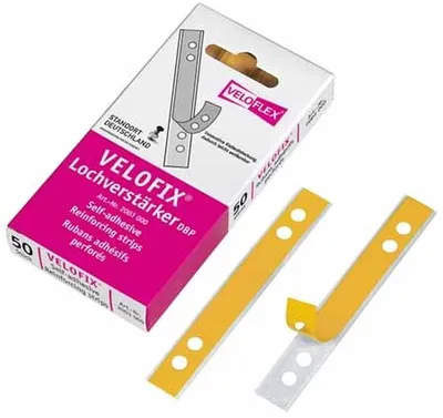 Produktbild von Lochverstärkungsstreifen Velofix 105x15mm VE=10x50 Stück