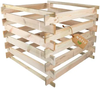 Productafbeelding van Compostbak met Houten Insteeksysteem - 400 Liter