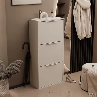 Produktbild von Schuhschrank, Hängeschrank in beige, sandbeige