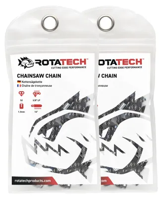 Kettensägekette 2 Stück, 3/8" 1,3 mm, 52 Treibglieder, für Husqvarna 135