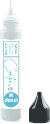 Produktbild von DARWI 6x Glasmalfarben-Applikatorflasche 30ML Silber - DA0690030080C