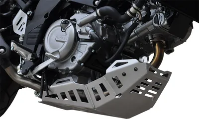 Imagen del producto de Protector de motor ZIEGER, compatible con Suzuki DL 650 V-Strom, color plateado