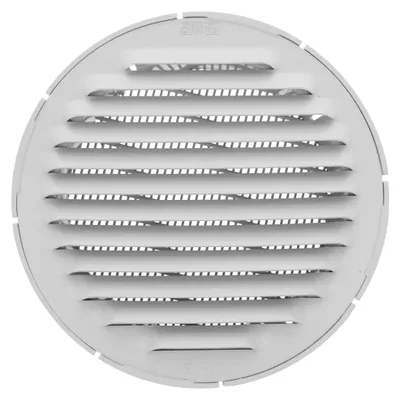 Obrázek produktu pro Amig – Kulaté ventilační mřížky z hliníku s moskytiérkou | Ventilační mřížky pro vzduchové otvory | Ideální pro kuchyně a koupelny | Průměr: 12 cm | Barva: Bílá