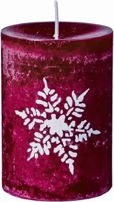 Produktbild von Flake Stumpenkerzen Brombeer, 8x5,5cm