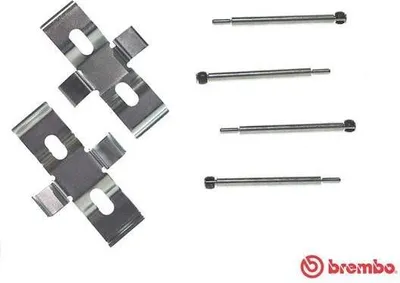 Produktbild von BREMBO A 02 273 Zubehörsatz Scheibenbremsbelag Vorne passend für MERCEDES-BENZ S-Klasse Limousine (W126) SL (R107) S-Klasse Coupe (C126) SL Coupe