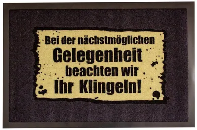 Produktbild von Fußmatte- Nächste Möglichkeit, Spruch Matte, Türmatte