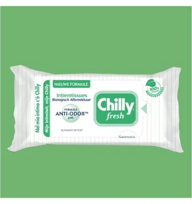 Productafbeelding van Chilly Intiemverzorging fresh doekje (12 stuks)