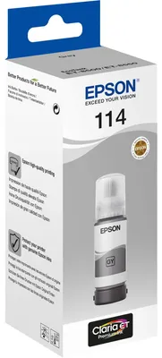 Immagine prodotto di Epson EcoTank 114 - 70 ml - grigio - originale - ricarica d'inchiostro - per EcoTank ET-8500, ET-8550