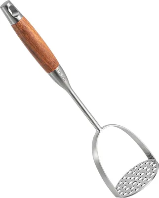 Produktbild von Kartoffelstampfer (große Kartoffelpresse mit Griff aus Edelstahl 304 und Rosenholz)