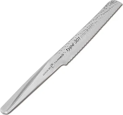 Produktbild von CHROMA Type 301 Brotmesser mit Hammerschlag Küchenmesser Messer 21 cm P6 HM