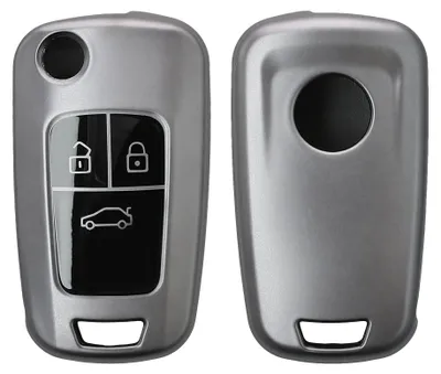 Produktbild von kwmobile Schlüsselhülle für Opel 3-Tasten Klapp Autoschlüssel Hülle - Autoschlüssel Schlüssel Hülle aus TPU Silikon - Schlüsselschutz Gehäuse in
