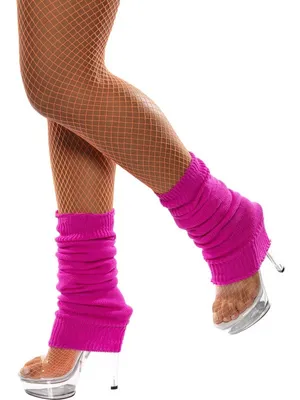 Produktbild von y Stulpen pink pinke Strümpfe Beinwärmer 80iger Jahre Bein Wärmer für Damen 80's neonpink Aerobic
