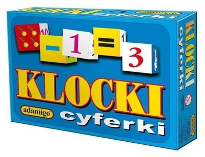 Obrázok produktu pre Klocki Cyferki Adamigo Drewniane Edukacyjne