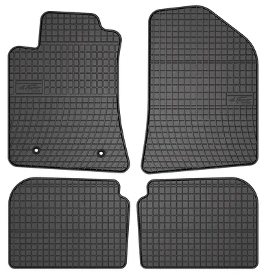 Produktbild von Gummi-Fußmatten für Toyota Avensis II T25 2003-2009 (Kombi/Liftback/Limousine) – 4-tlg, Schwarz, passgenau – Wielganizator SolidPRO
