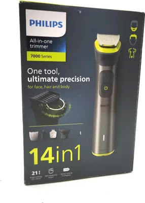 Produktbild von Philips All-in-One Trimmer MG7930/15 Serie 7000, Grau, Gelb, 0,5 mm, 1,6 cm, 0,2 mm, Bart, Ohr, Nase, Akku