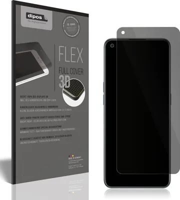 A product packaging for a screen protector is shown next to a smartphone with the screen protector applied.