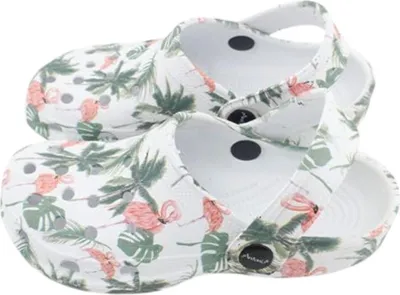 Produktbild von Kinder Clogs mit Blumenmuster » günstige Kinderschuhe » Kinder Badeschlappen » Schuhe für Kleinkinder » Badelatschen mit Riemen und Cut-Outs: Motiv 7 / 31 Motiv: Motiv 7 Schuhgröße: 31