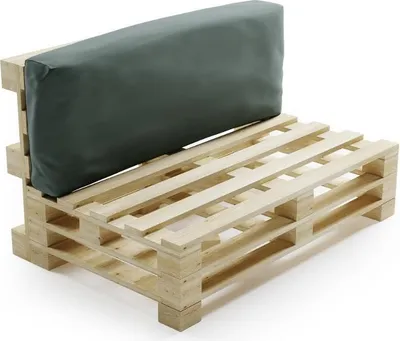 Immagine prodotto di Schienale cuscino sfoderabile per pallet in poliestere BANANAIR 120x40cm grigio scuro