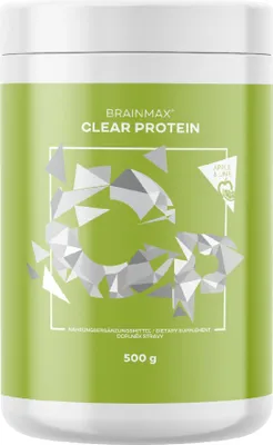 Immagine prodotto di BrainMax Clear Protein, mela e lime, 500 g