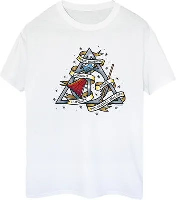 Produktbild von Harry Potter - "The Deathly Hallows" T-Shirt für Damen BI28031 (5XL) (Weiß)