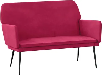 Obrázok produktu pre vidaXL Lavica Víno červená 108x79x79 cm Zamatová