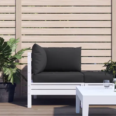 Produktbild von The Living Store Palettenkissen 3-tlg. Schwarz Oxford-Gewebe