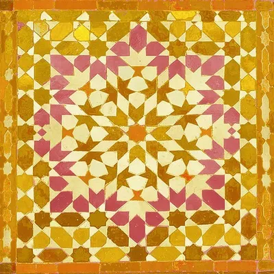 Produktbild von RP 20 Servietten Oriental safran - Orientaliesches Muster gelb-braun 33x33cm
