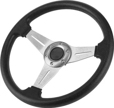 Obrázok produktu pre 350 mm/14 palcov závodné auto driftovanie volant náhrada univerzálne modifikované príslušenstvo strieborná
