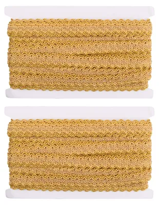 Metallisch gewebtes Band, 24 m, 15 mm, Gold, Deko