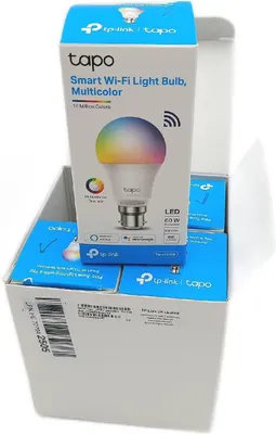 Produktbild von TP-Link Tapo Smart Bulb LED B22 9W WLAN Energiesparend Lichtsteuerung Kompatibel Lampe Smart Home
