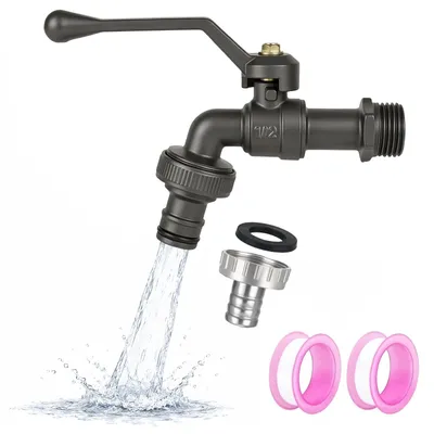 Gartenwasserhahn 1/2 Zoll Messing rostfrei tropffrei