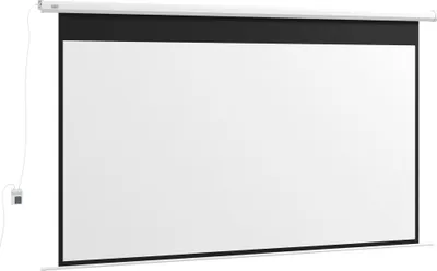 Produktbild von Beamer-Leinwand, 16:9 Format, Fernbedienung, 266 x 149 cm (120 Zoll), Weiß