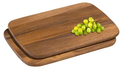 Produktbild von Zassenhaus Frühstücksbrett 2er-Set, robustes Akazienholz, 28x20x2 cm